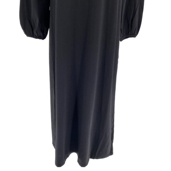 Pomander Place | NEW Black Double Knit Lennox Long Sleeve Maxi Dress Size S - Picture 7 of 13